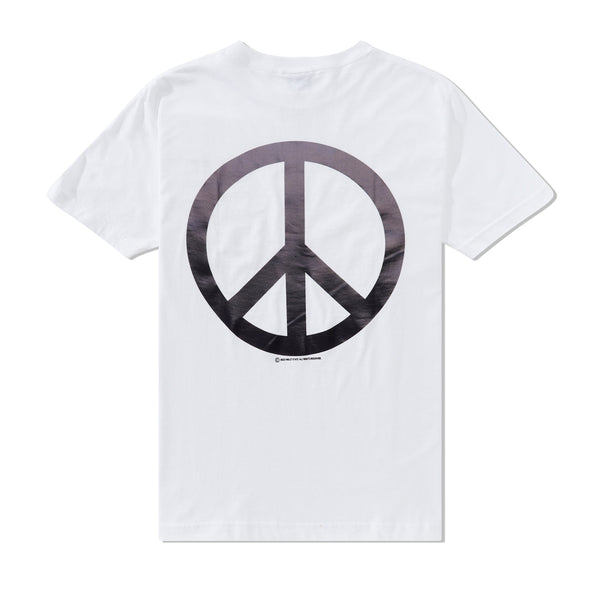 Violet Peace Tee, White