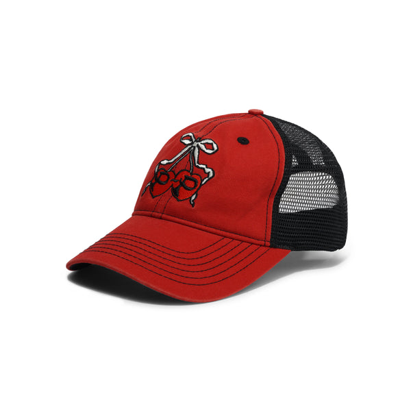 Pass~Port Cherries Leagues Trucker, Washed Red