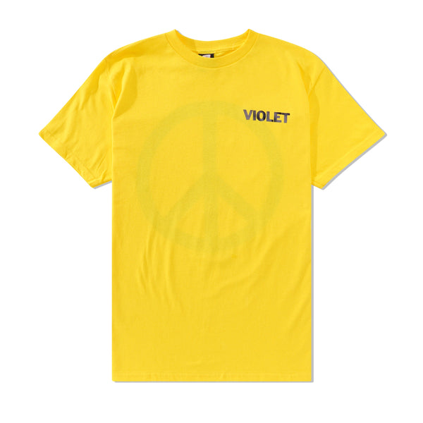 Violet Peace Tee, Yellow
