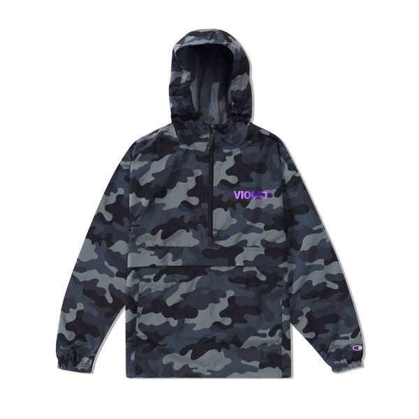 Violet Peace Jacket, Grey Camo