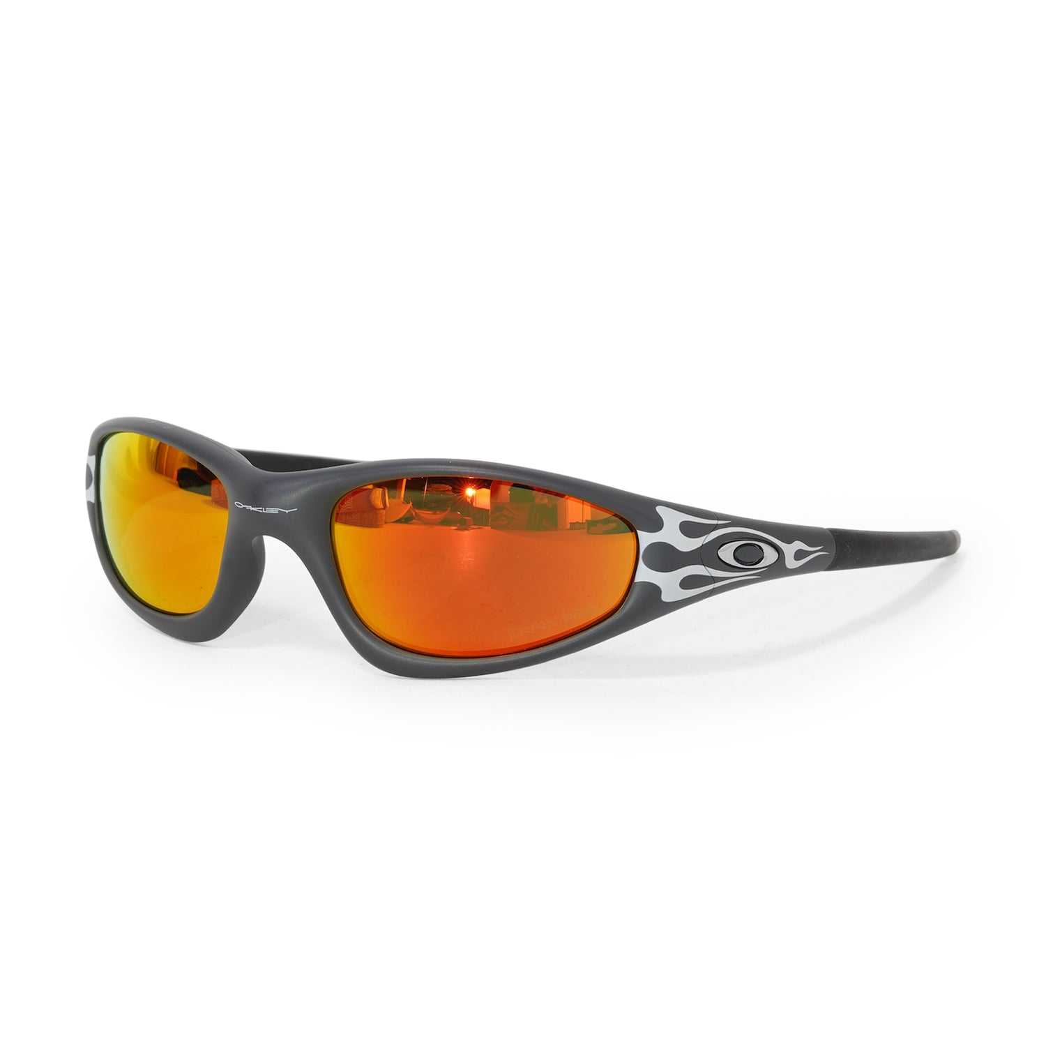 Oakley x Brain Dead Straight Jacket 99, Matte Grey / Prizm Ruby