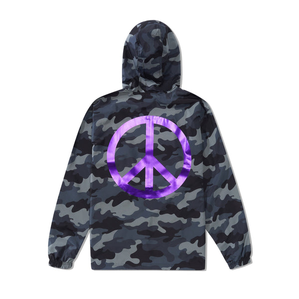 Violet Peace Jacket, Grey Camo