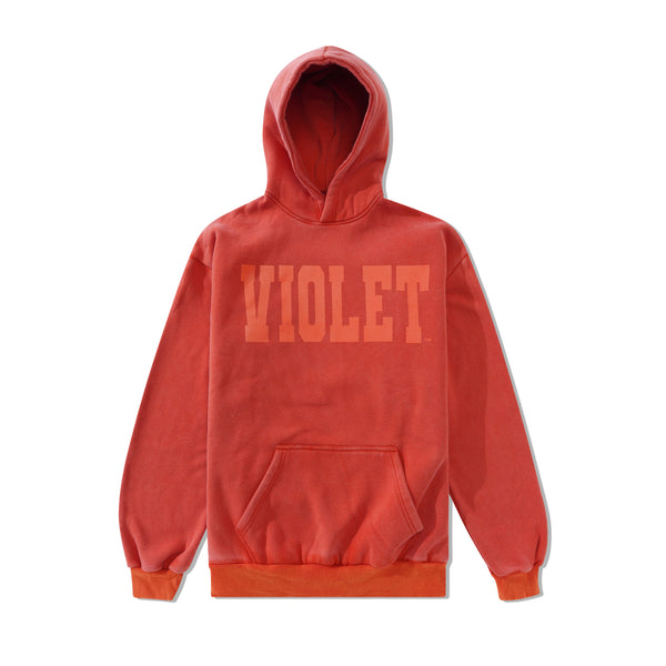 Violet David Enth x Violet Logo Pullover, Fire Red