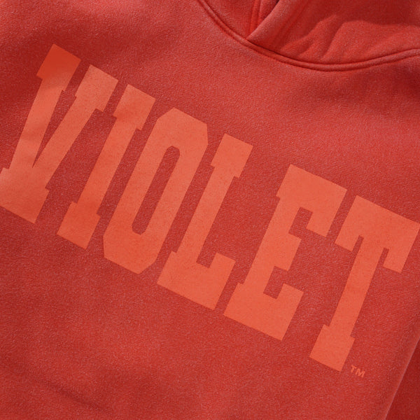 Violet David Enth x Violet Logo Pullover, Fire Red