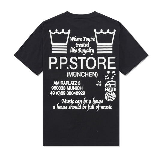 PP Shop Souvenir Tee, Black