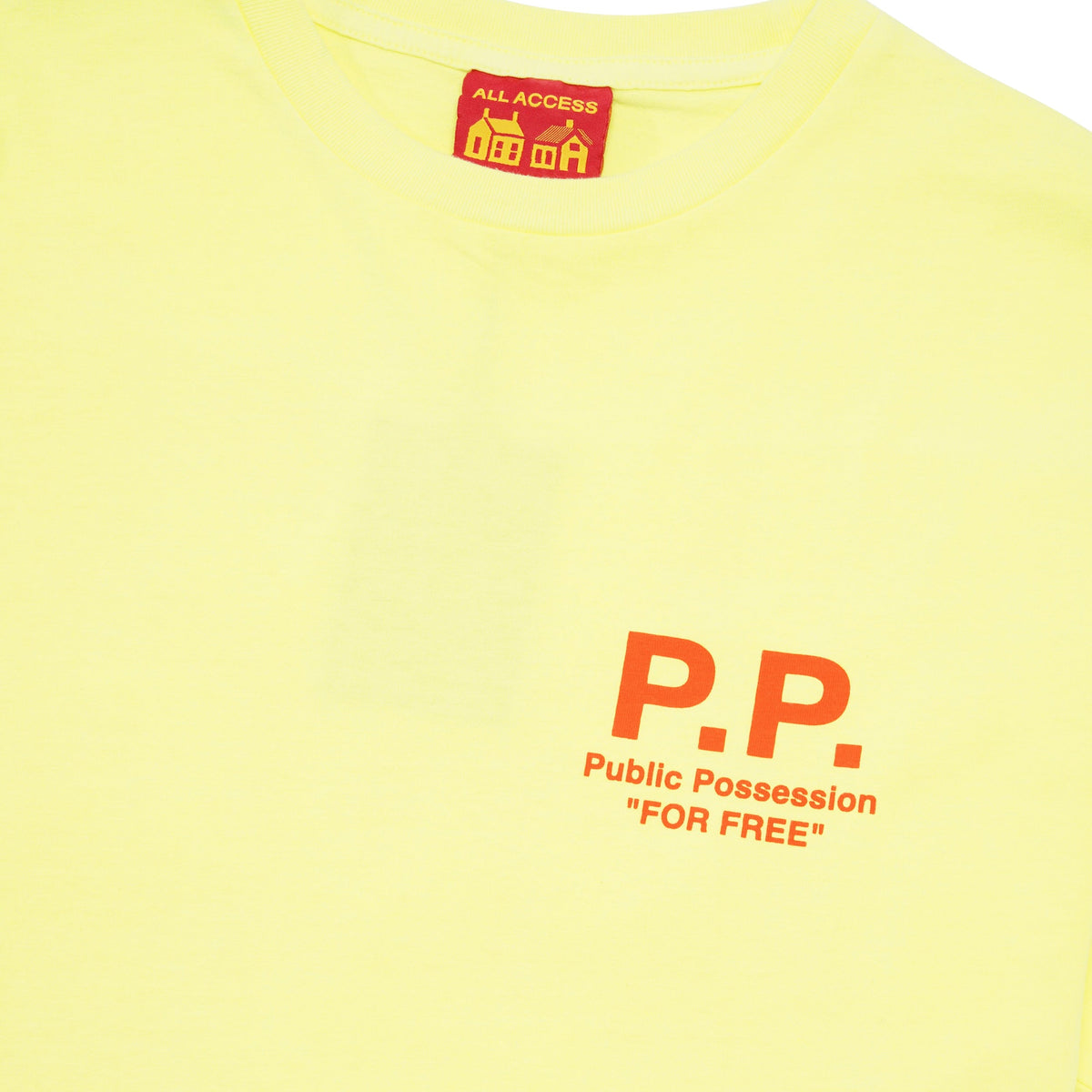 PP Dog Tee, Neon Yellow