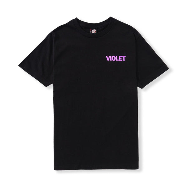 Violet Peace Tee, Black