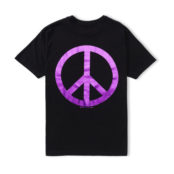 Violet Peace Tee, Black