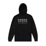 Spike Repeat Embroidered Pullover, Black