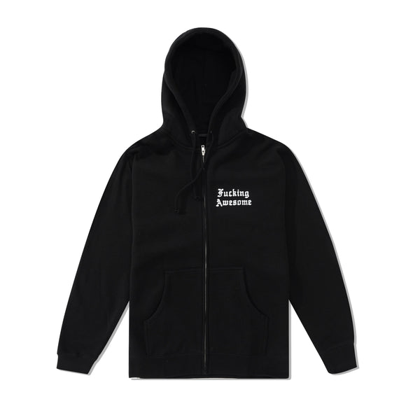 Fucking Awesome 14th Century Zip Hood, Black