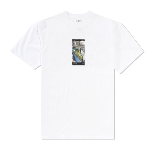 Train Tag Tee, White