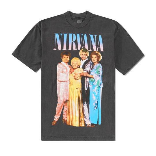 Nirvana Girl Tee, Off Black