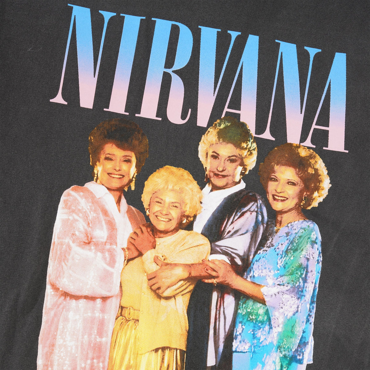 Nirvana Girl Tee, Off Black