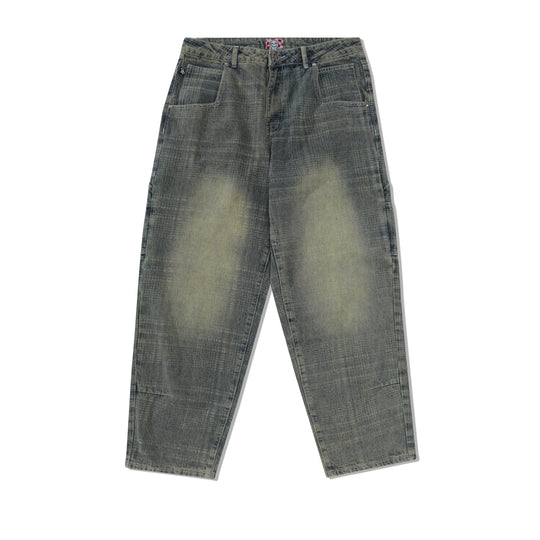 Plaid Star Denim Jean, Blue