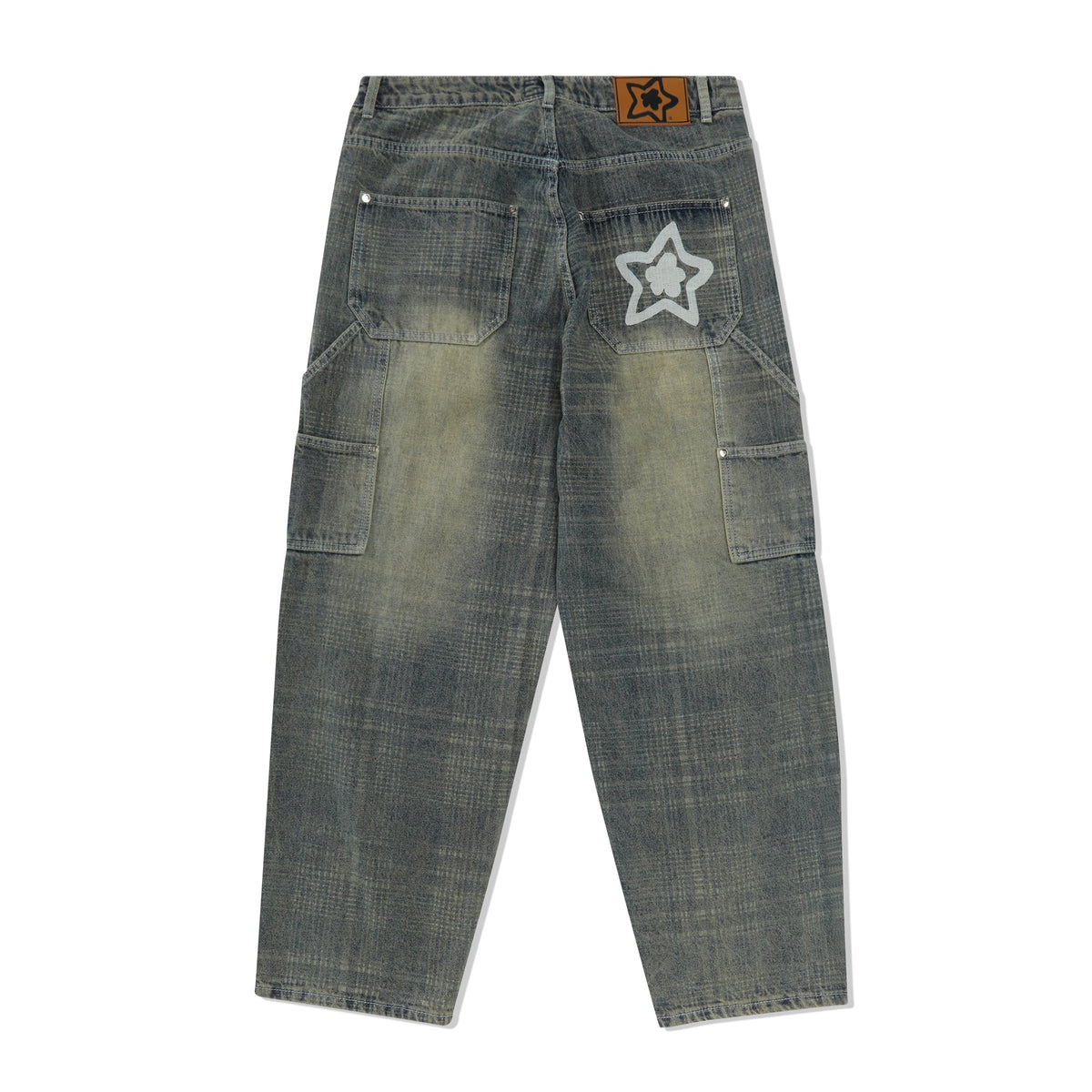 Plaid Star Denim Jean, Blue