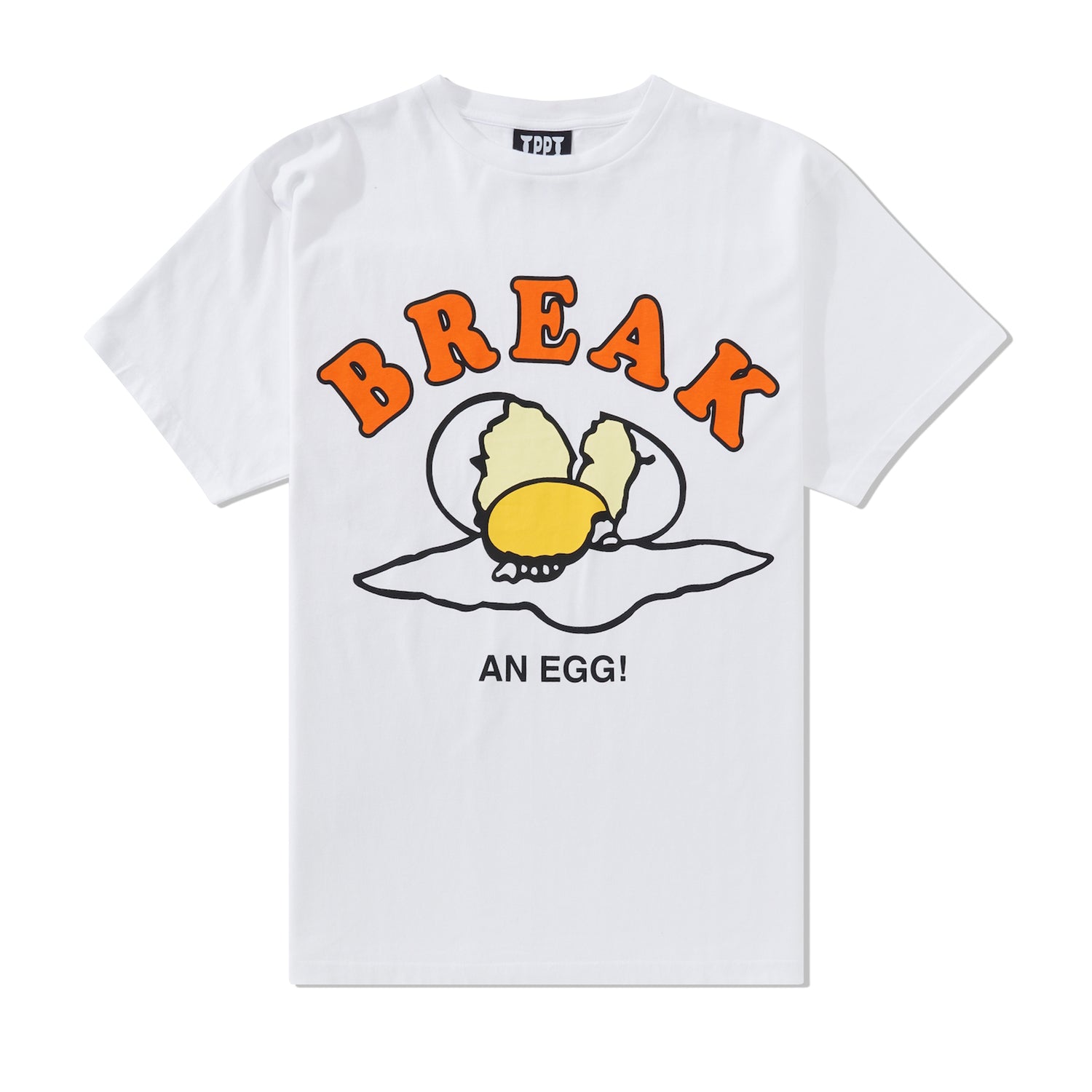 Break An Egg Tee, White