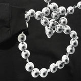 b.Eautiful x LEO GON'DO Heart Chain Crewneck Sweatshirt, Black