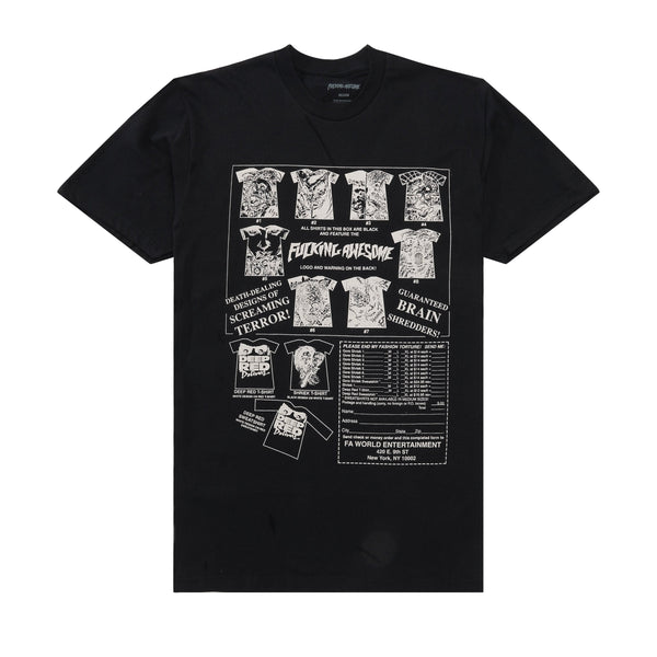 Fucking Awesome Gore Shriek Tee, Black