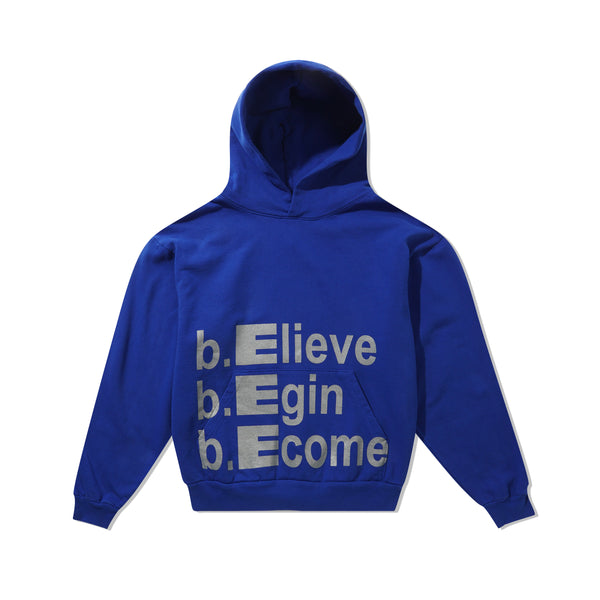 b.Eautiful Motivate Pullover Hood, Cobalt Blue