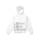 Motivate Pullover Hood, White