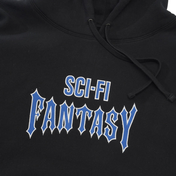 Sci-Fi Fantasy Biker Pullover Hood, Black