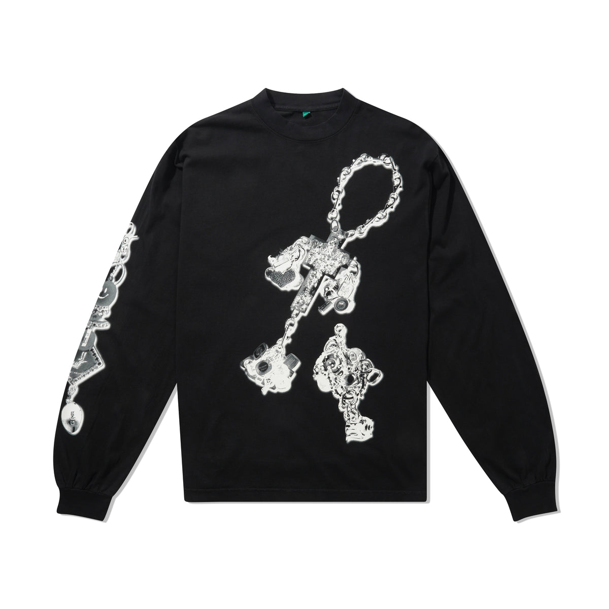 b.Eautiful x LEO GON'DO Chains LS Shirt, Black