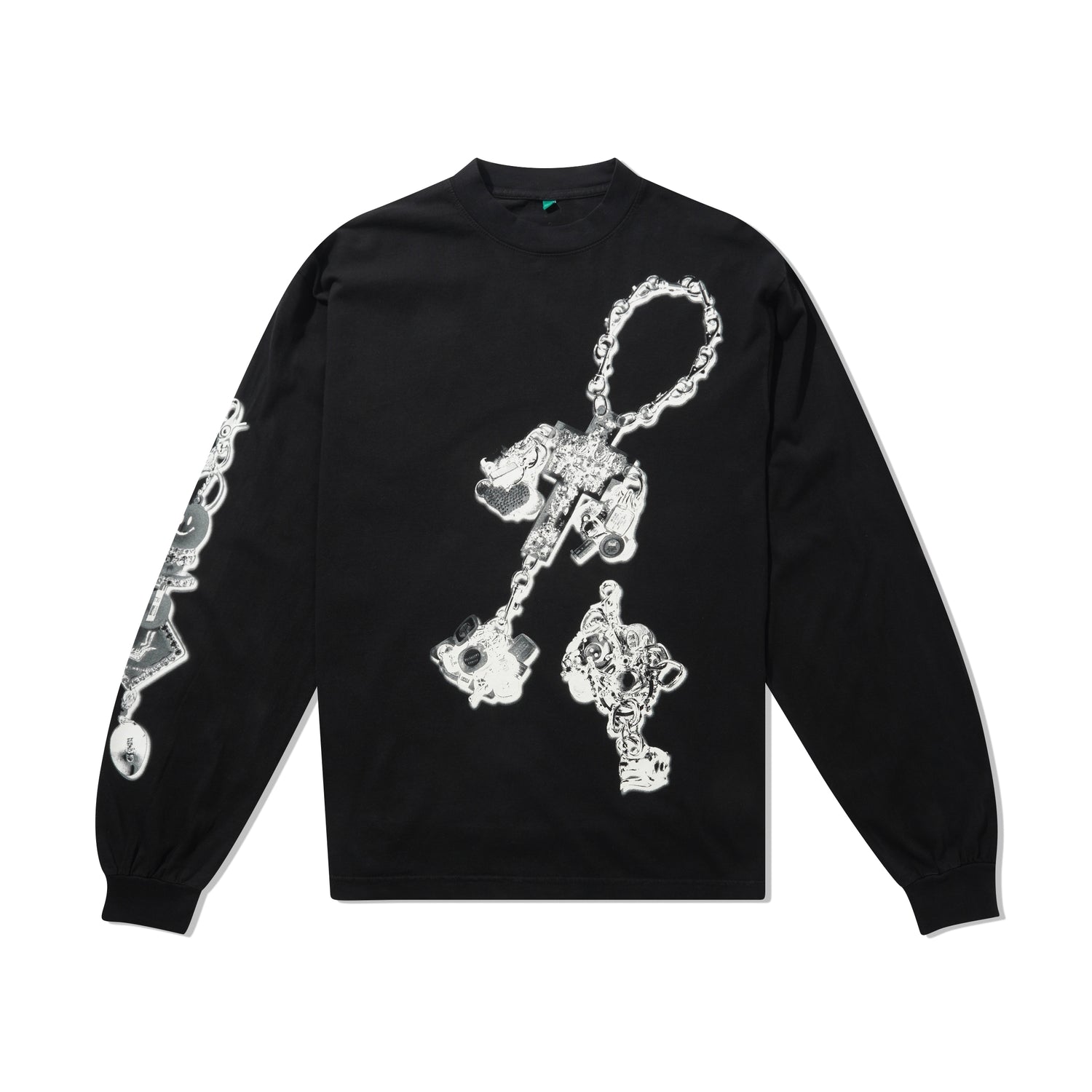 b.Eautiful x LEO GON'DO Chains LS Shirt, Black