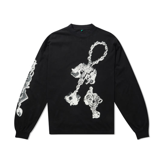 b.Eautiful x LEO GON'DO Chains LS Shirt, Black