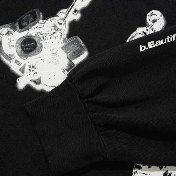 b.Eautiful b.Eautiful x LEO GON'DO Chains LS Shirt, Black