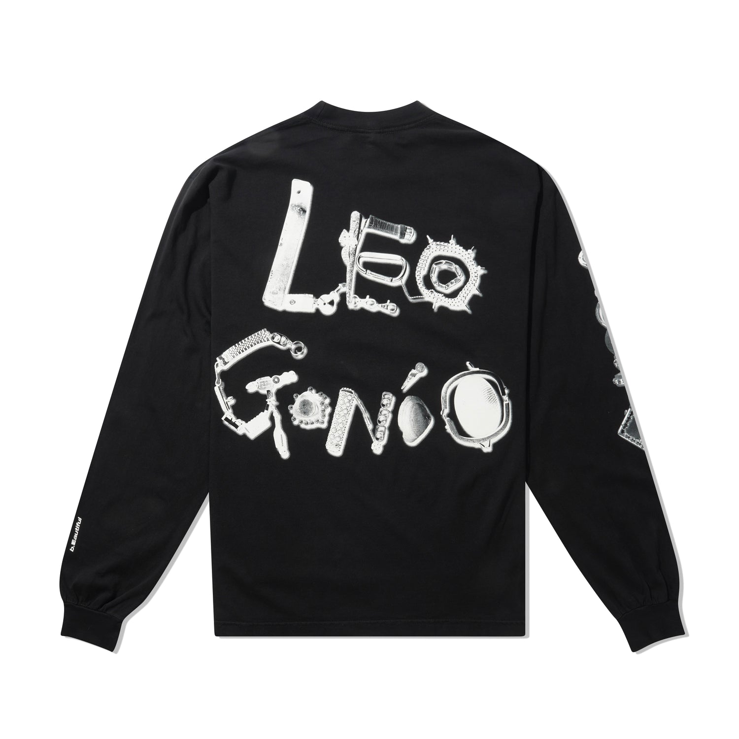 b.Eautiful x LEO GON'DO Chains LS Shirt, Black