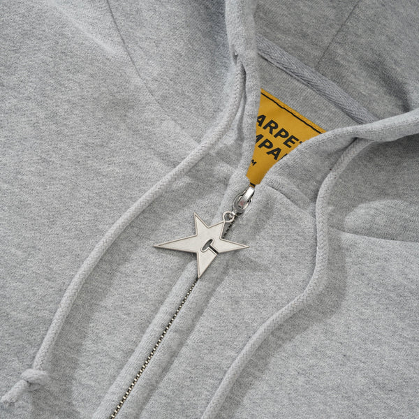 Carpet Company Big C-Star Double Zip Hood, Grey
