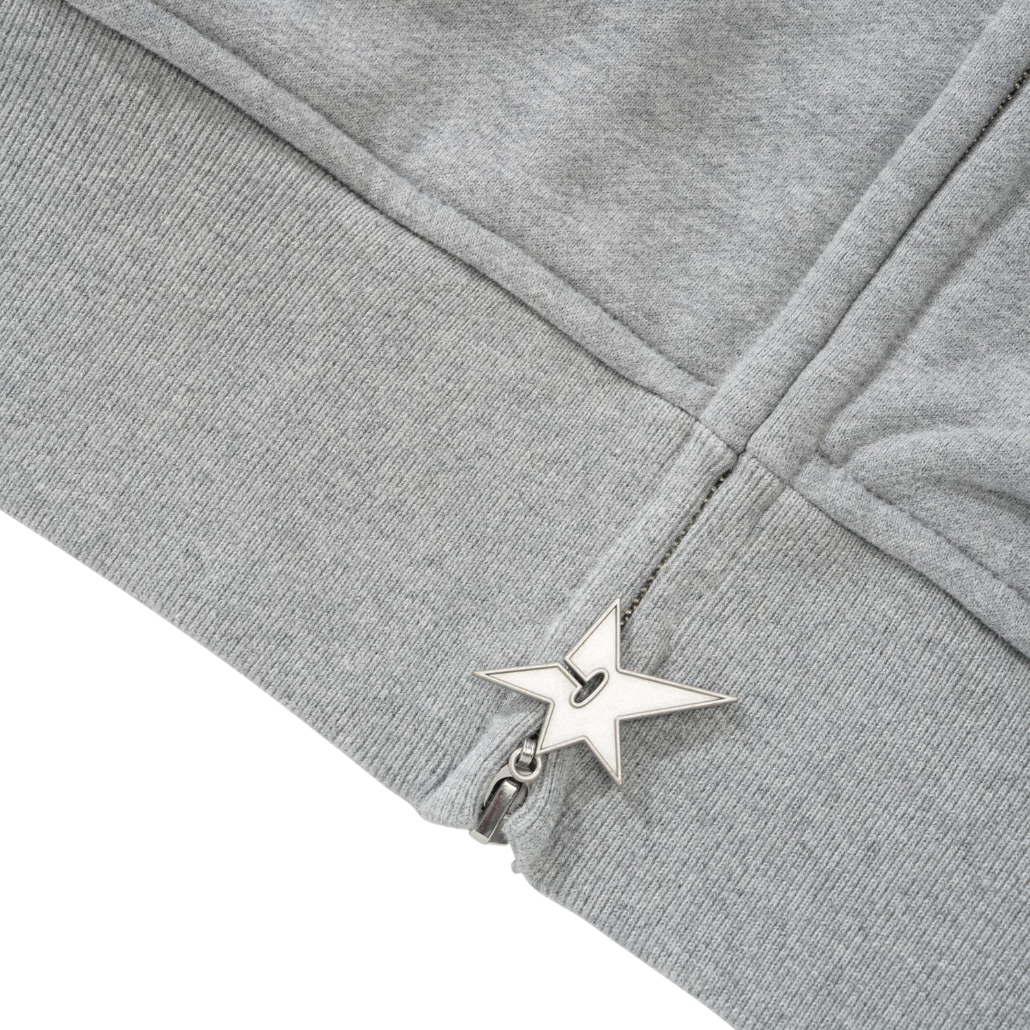 Big C-Star Double Zip Hood, Grey