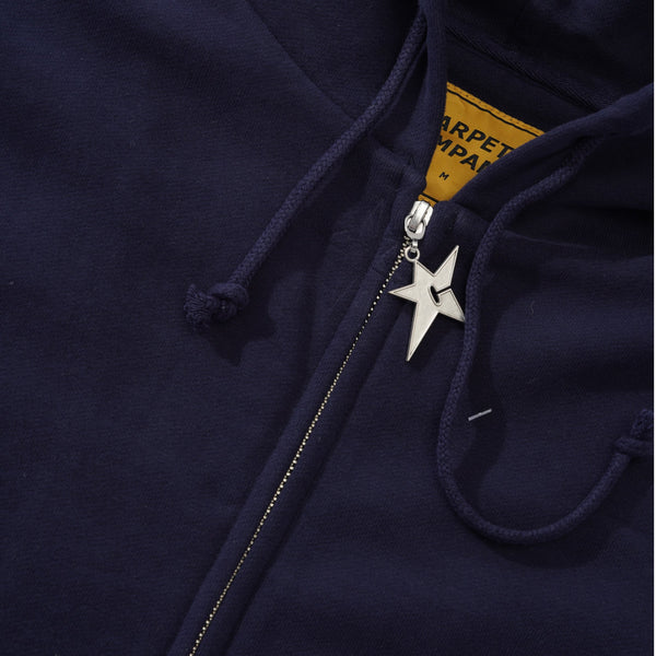Carpet Company Big C-Star Double Zip Hood, Blue