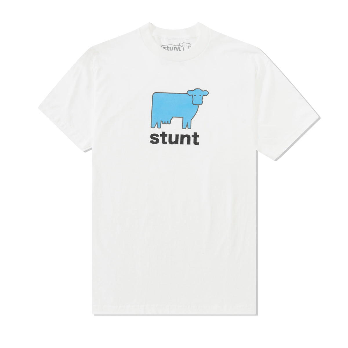 Big Blue Cow Tee,  White