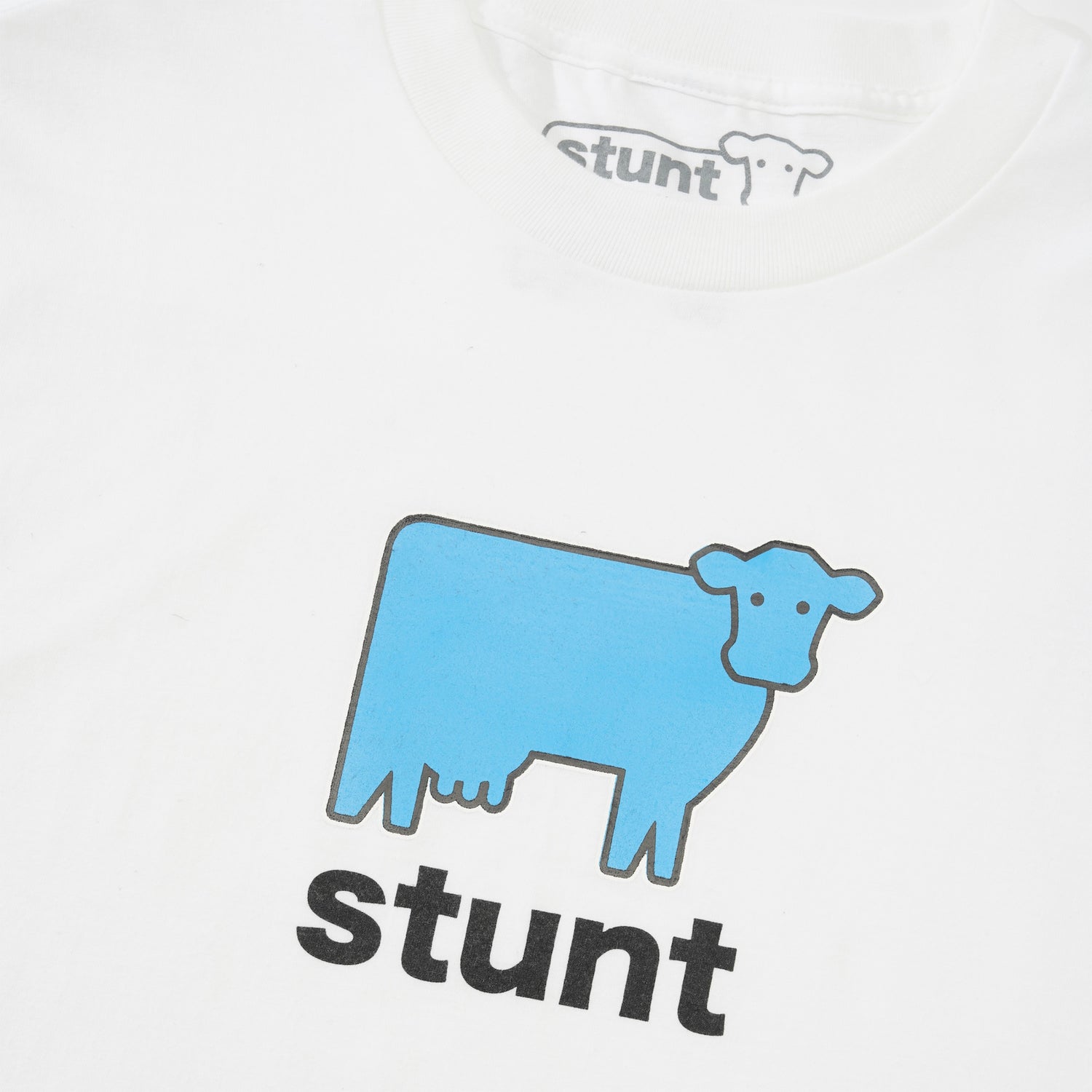 Big Blue Cow Tee,  White