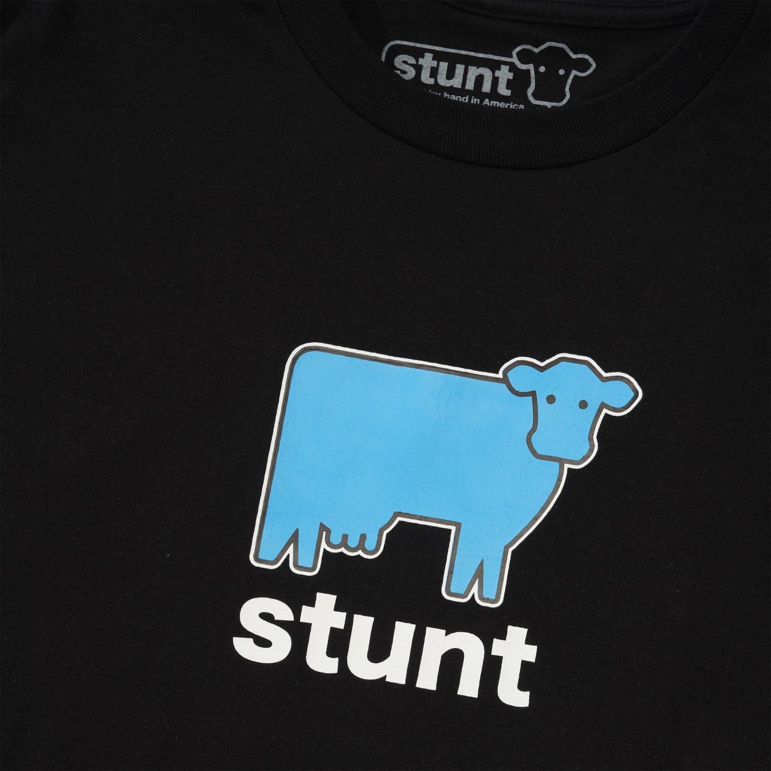 Big Blue Cow Tee,  Black