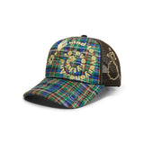 Bi Foam Trucker Hat, Highland Tartan / Brown