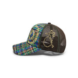 Bi Foam Trucker Hat, Highland Tartan / Brown