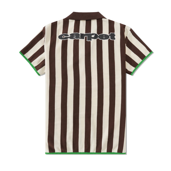 Carpet Company Soccer Jersey, Brown / Cream