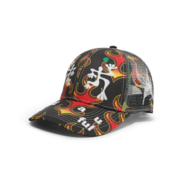 b.Eautiful Biyu Hat, Red Flame / Black