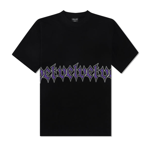 Velvet Wrapped Tee, Black