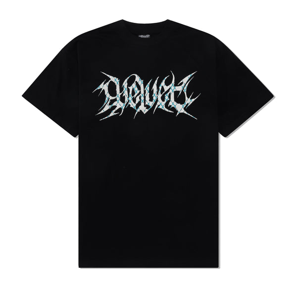 Velvet Scrawl Tee, Black