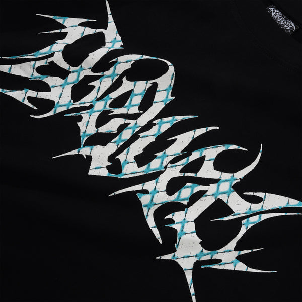 Velvet Scrawl Tee, Black
