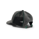B-Turn Low Profile Hat, Washed Black / Black / White