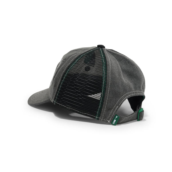 b.Eautiful B-Turn Low Profile Hat, Washed Black / Black / White