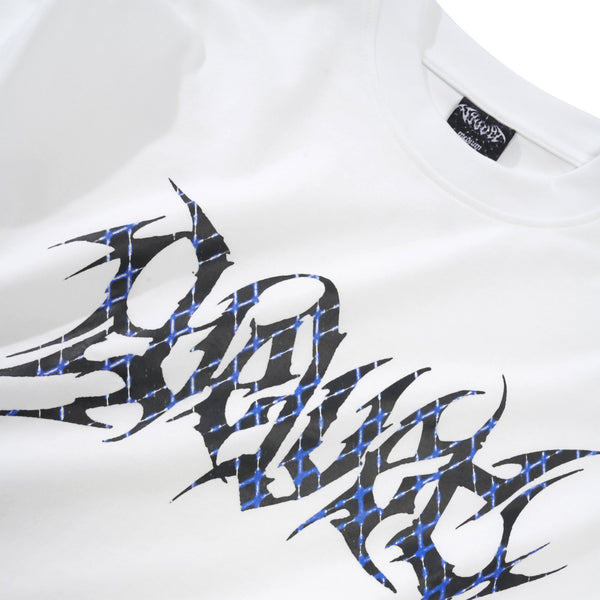 Velvet Scrawl Tee, White