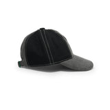 B-Turn Low Profile Hat, Washed Black / Black / White