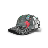 b.Eautiful x LEO GON'DO Vapor 6 Panel Hat, Mix Chain / Silver