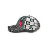 b.Eautiful x LEO GON'DO Vapor 6 Panel Hat, Mix Chain / Silver