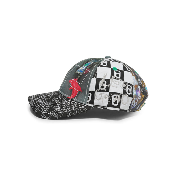 b.Eautiful b.Eautiful x LEO GON'DO Vapor 6 Panel Hat, Mix Chain / Silver